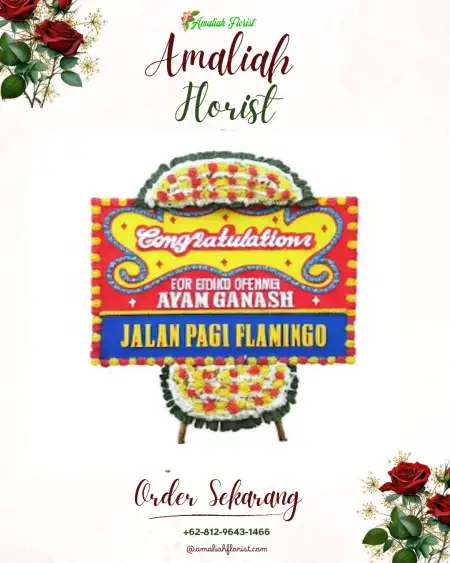 Sewa Papan Bunga Medang Kampai